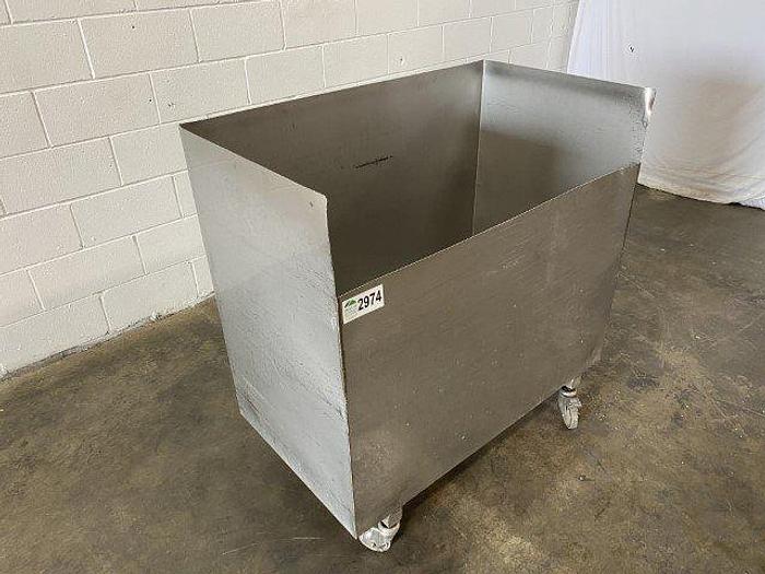 Used Rolling SS Ingredient Bin
