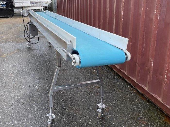 Used 15.5'L Flat Belt Conveyor