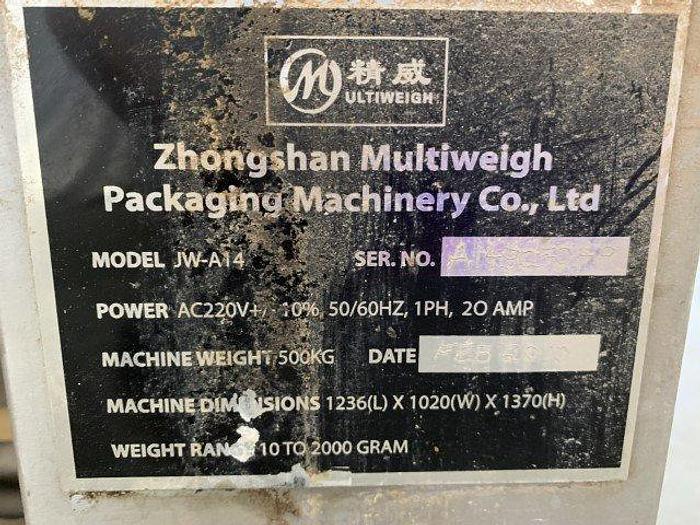 Used Zhongshan JW-A14 Multihead Weigher