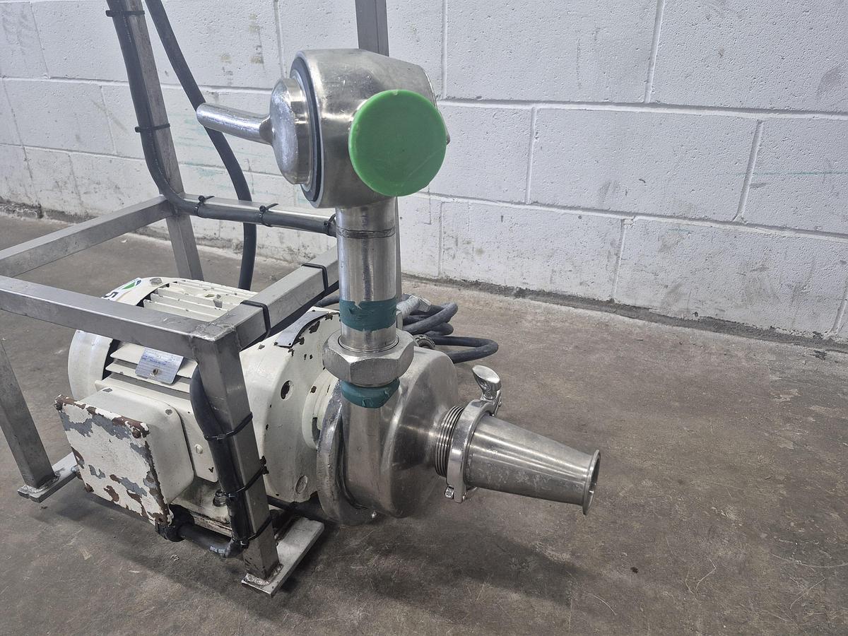 Used 3 HP Portable Sanitary Centrifugal Pump Cart