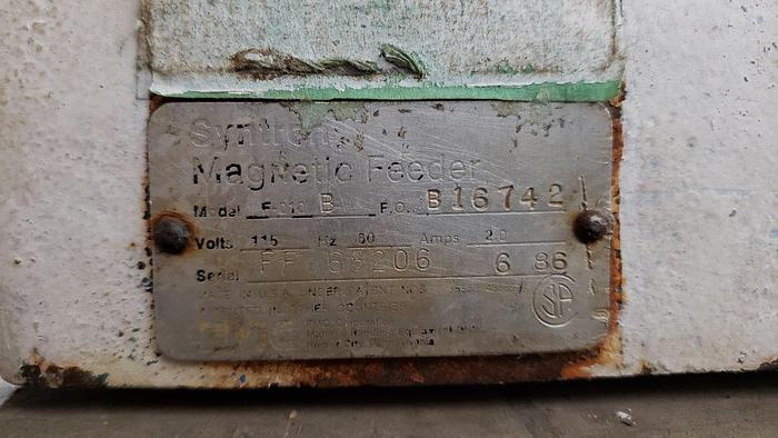 Used Syntron F-010-B Electromagnetic Vibrating Feeder