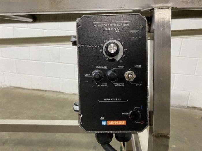 Used 15' Flat Belt Incline Conveyor