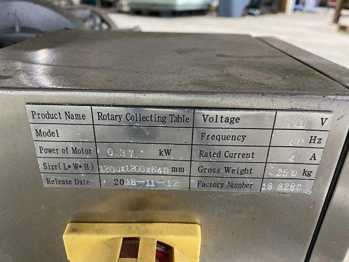 Used 46" Rotary Collecting Table