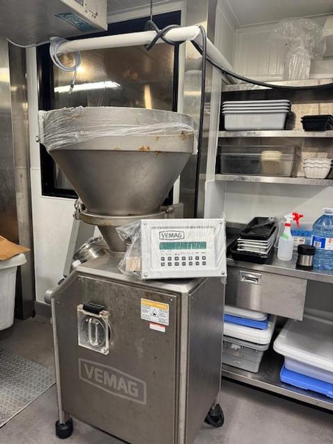 Used Vemag Robot 500 Stuffer with Bin Loader