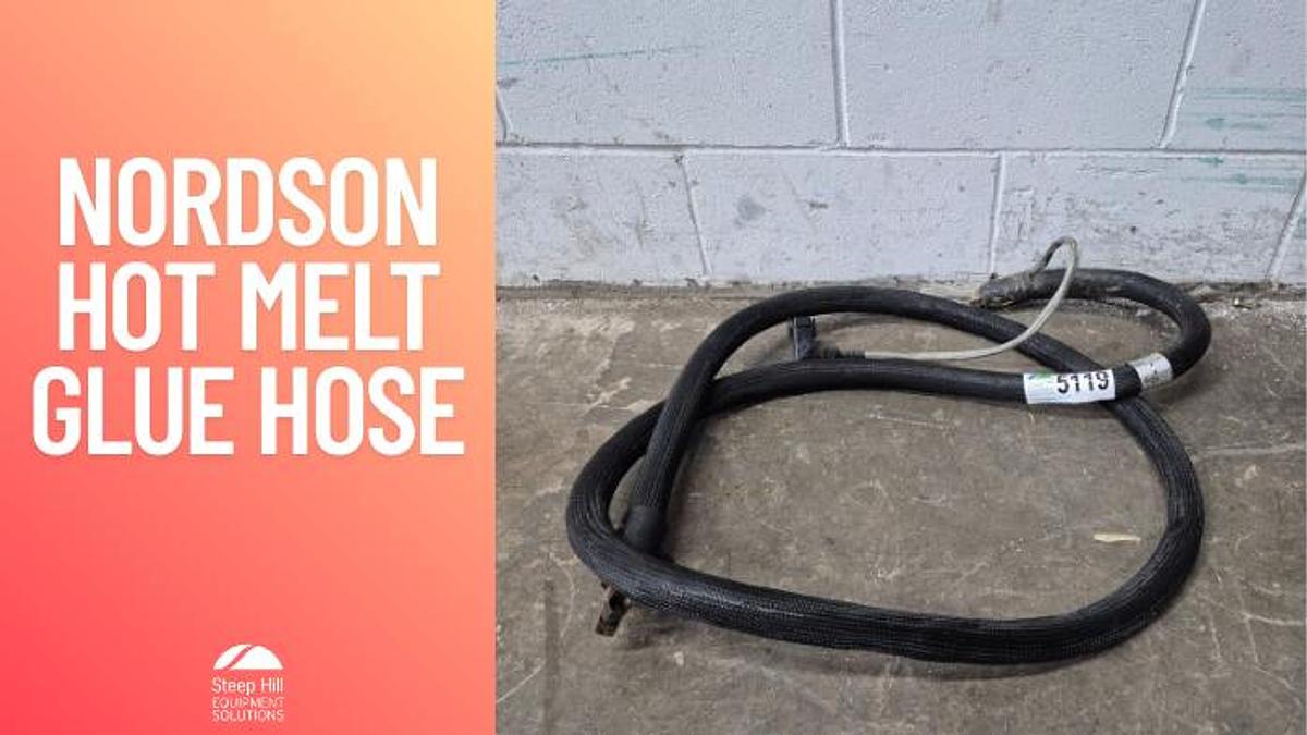 Used Nordson 10ft Heated Hot Melt Glue Hose