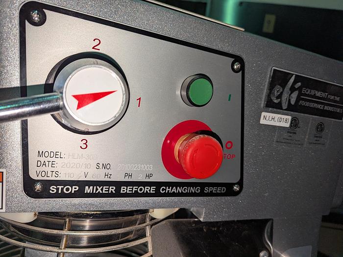 Used EFI HLM-30B 30 Qt. Planetary Mixer