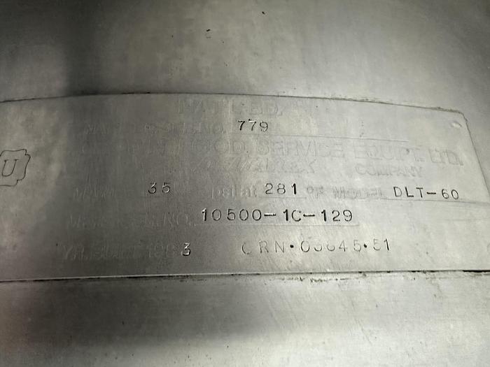 Used Crown Steam 60 Gallon Steam Kettle DLT-60