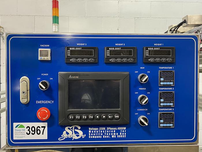 Used SeaPro Systems 3 Lane Tray Sealer