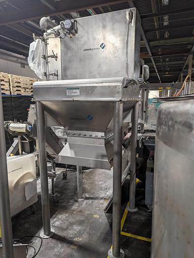 Used Schenck Process Bag Dump Station w/ Dust Collector