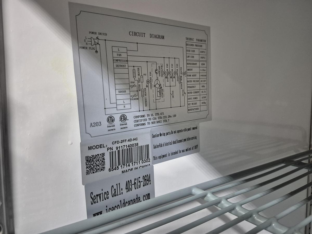 Used Eurodib 54" 4-Door Commercial Freezer