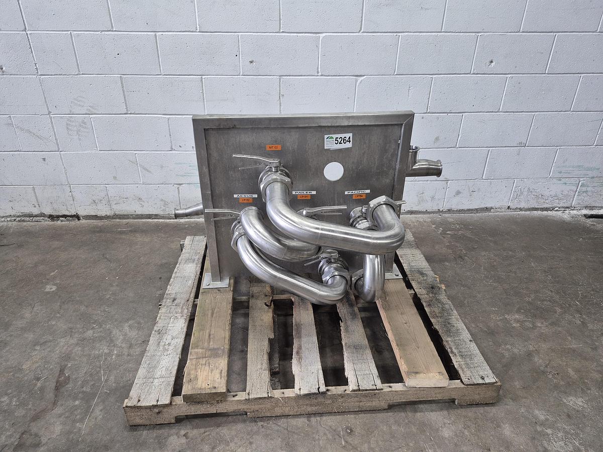Used Sanitary Stainless Steel Flow Transfer Panel
