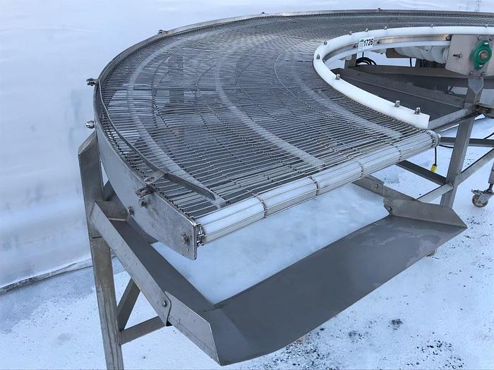 Used 180 Degree Wire Conveyor