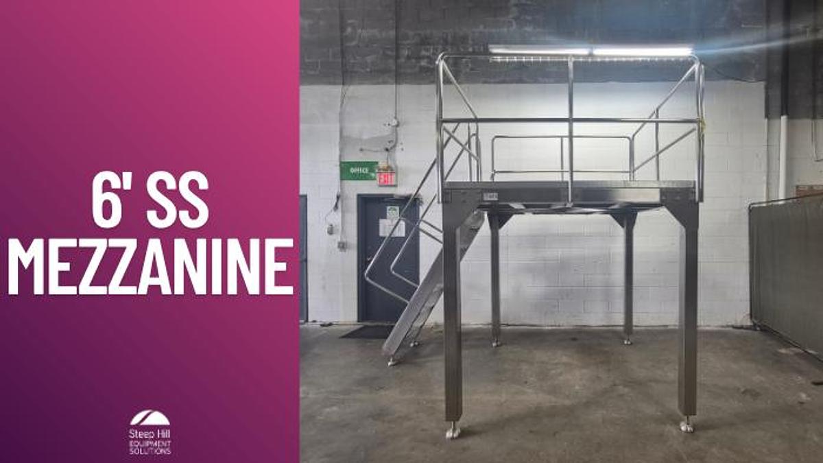 Used 6' Stainless Steel Mezzanine