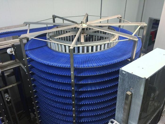 Used FMA Spiral Cooler Conveyors