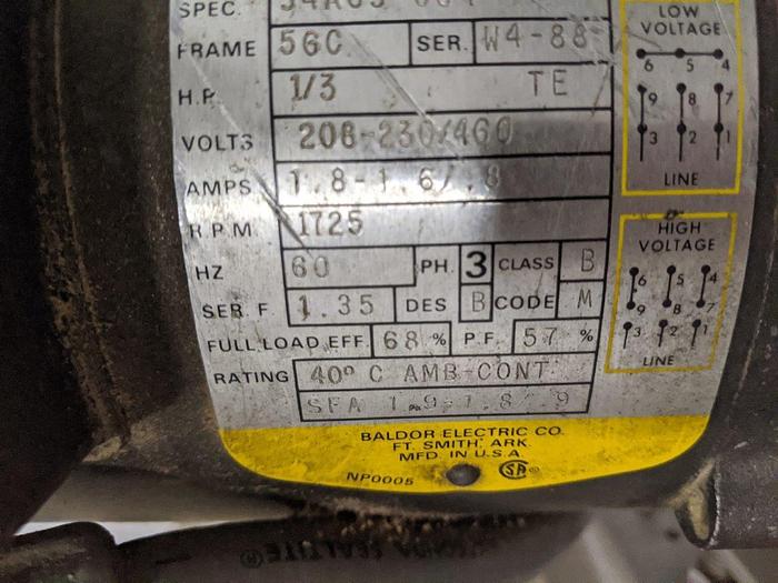 Used Incline Auger Conveyor