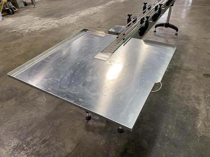 Used 9' Modular Conveyor with Accumulation Table