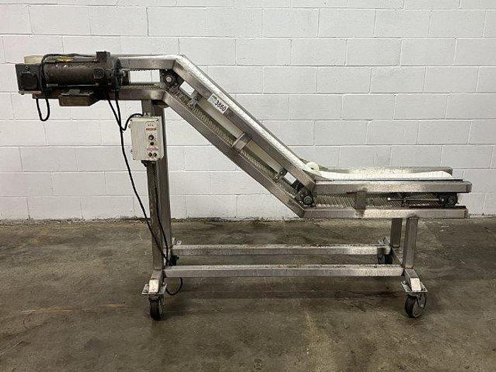 Used 4.5' High Z-Style Incline Conveyor
