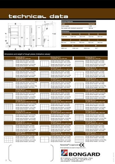 Used Bongard Paneotrad® V3+ Dough Divider