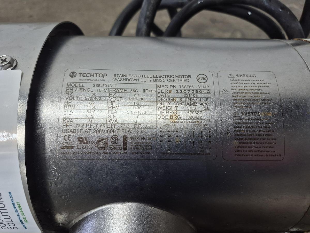 Used SS 1/2 HP Sanitary Centrifugal Pump