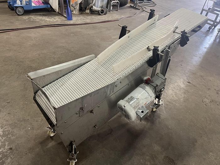 Used 6'L Inclined Modular Conveyor