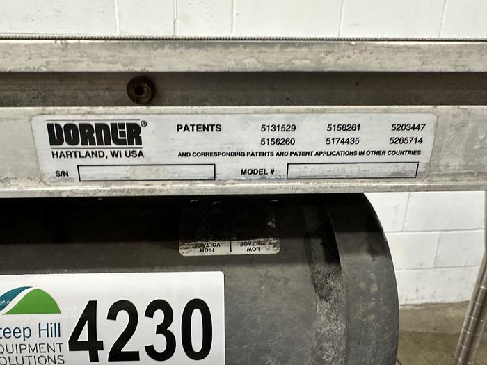 Used Dorner Flat Belt Conveyor