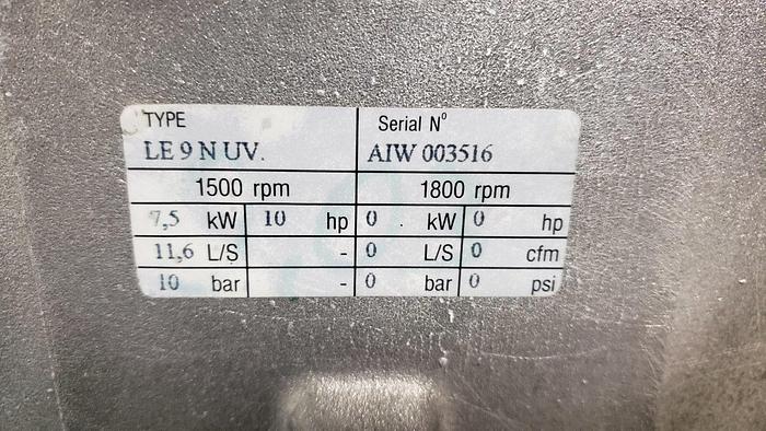 Used Atlas Copco LE Oil Free Piston Air Compressor