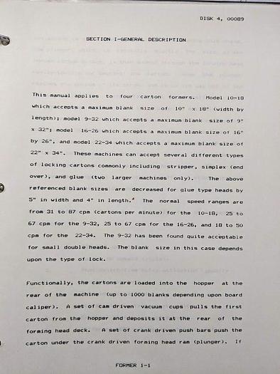 Used A.E.Randles 9-32 Automatic Tray Former