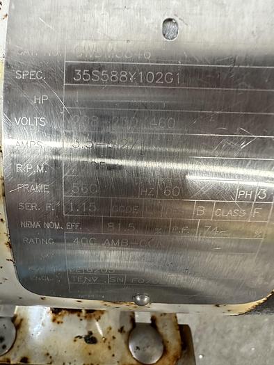 Used L.C. Thomsen & Sons 1 HP Centrifugal Pump