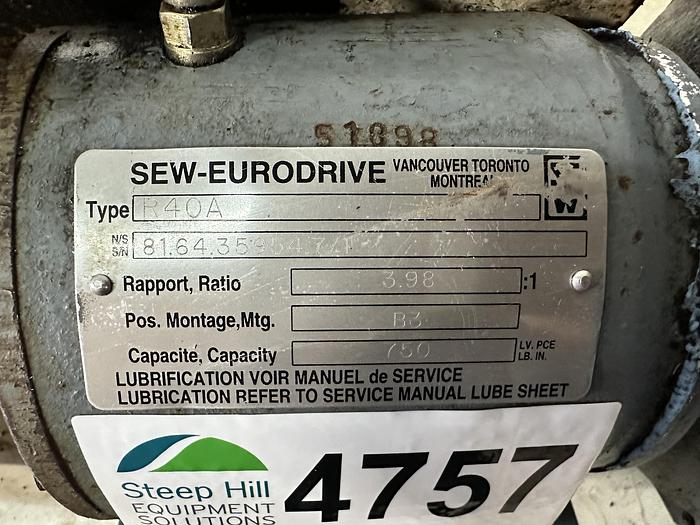 Used Sew-Eurodrive 1.5HP Auger Drive Motor