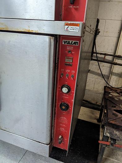 Used Vulcan Double-Stack Gas Convection Ovens