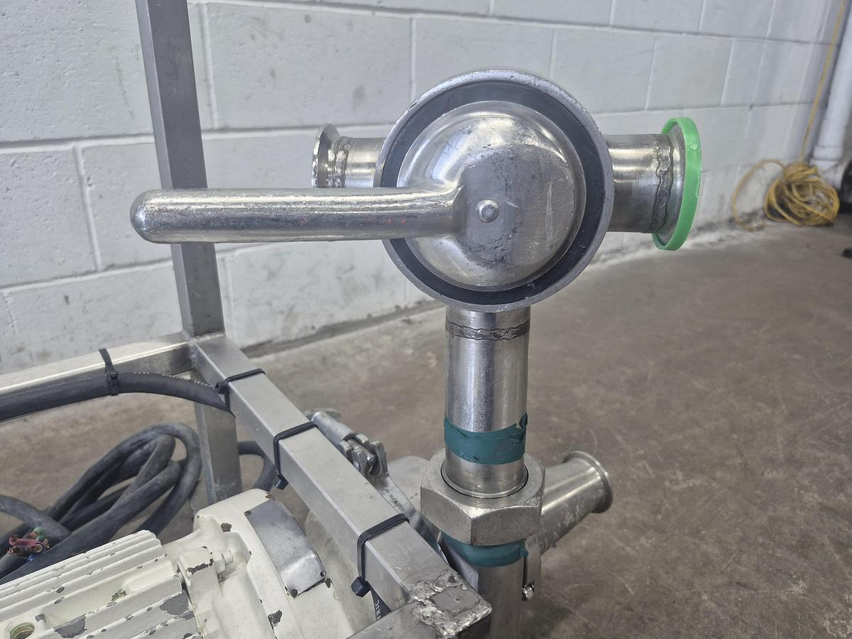 Used 3 HP Portable Sanitary Centrifugal Pump Cart