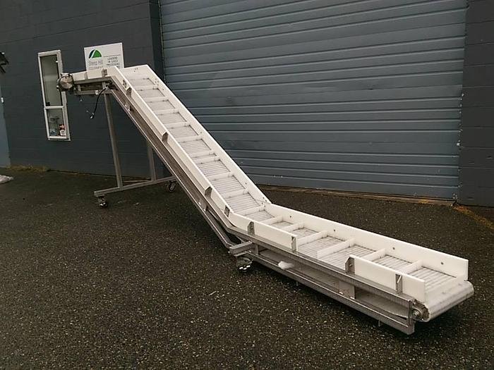 Used 22' long Incline Conveyor