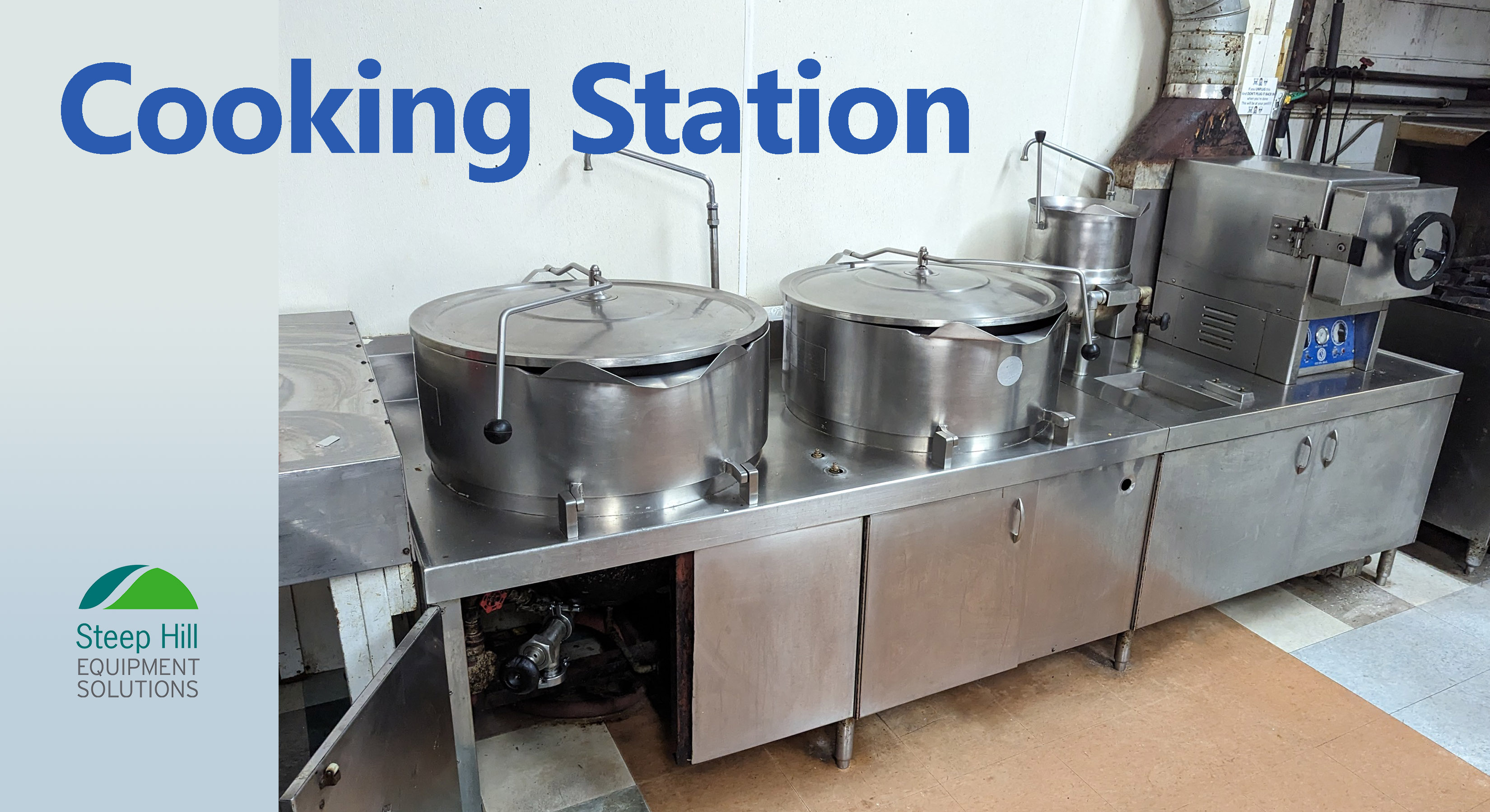 Used Gaunt SS Kettles and Steam Cabinet