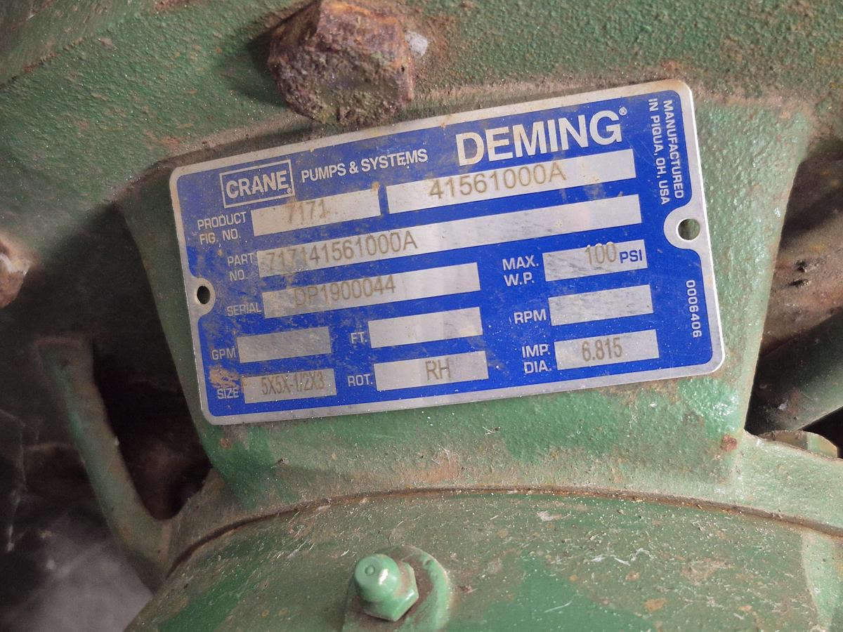 Used CRANE Deming 7171 Centrifugal Pump
