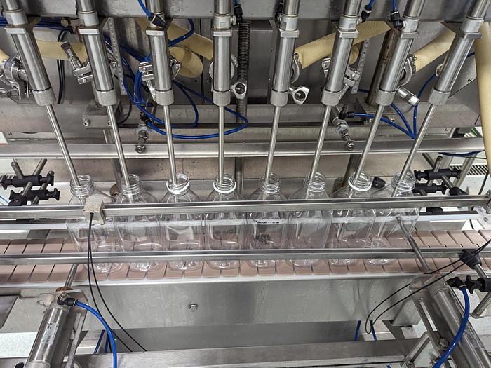 Used Acasi 8-Head Piston Filler & Inline Capper