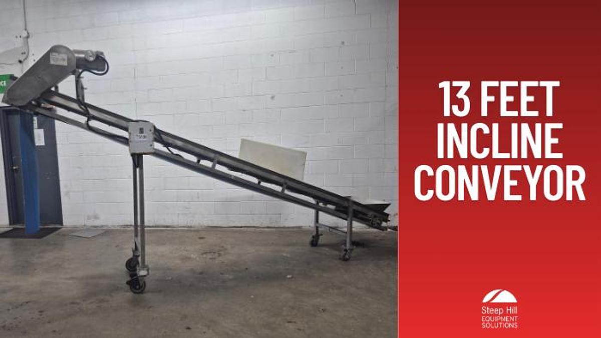 Used 13 Feet Incline Conveyor