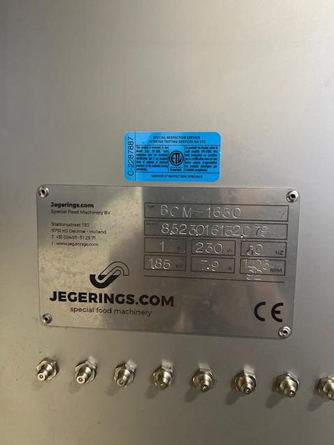 Used Jegerings BCM-1650 Vegetable Belt Cutting Machine