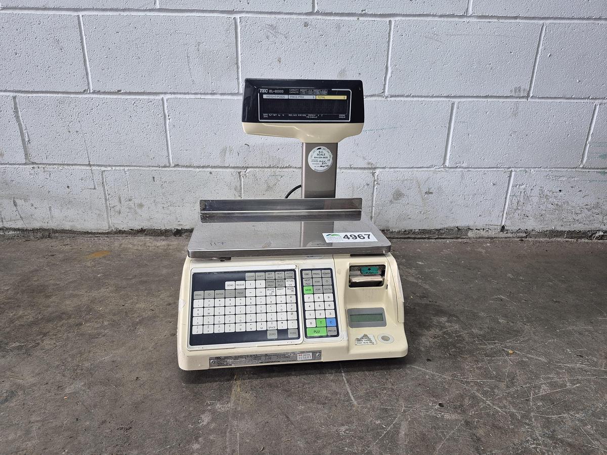 Used TEC Digital SL-9000 Label Printing Scale