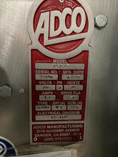 Used ADCO 15DZ-60-SS Semi-Auto Cartoner