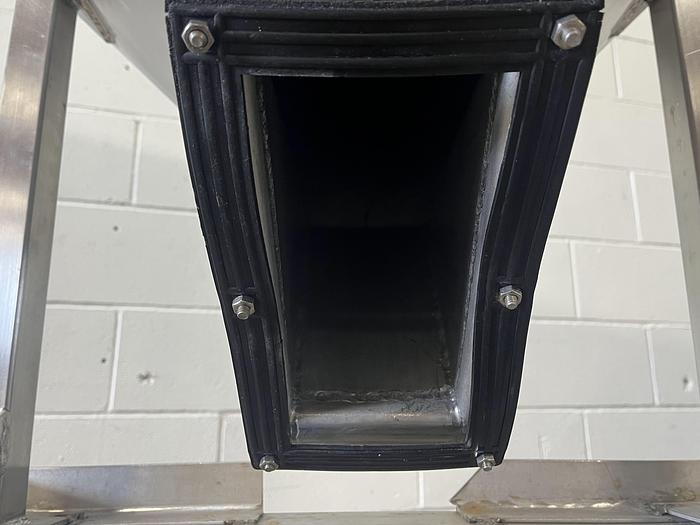 Used 9 CF Stainless Steel Hopper Tote