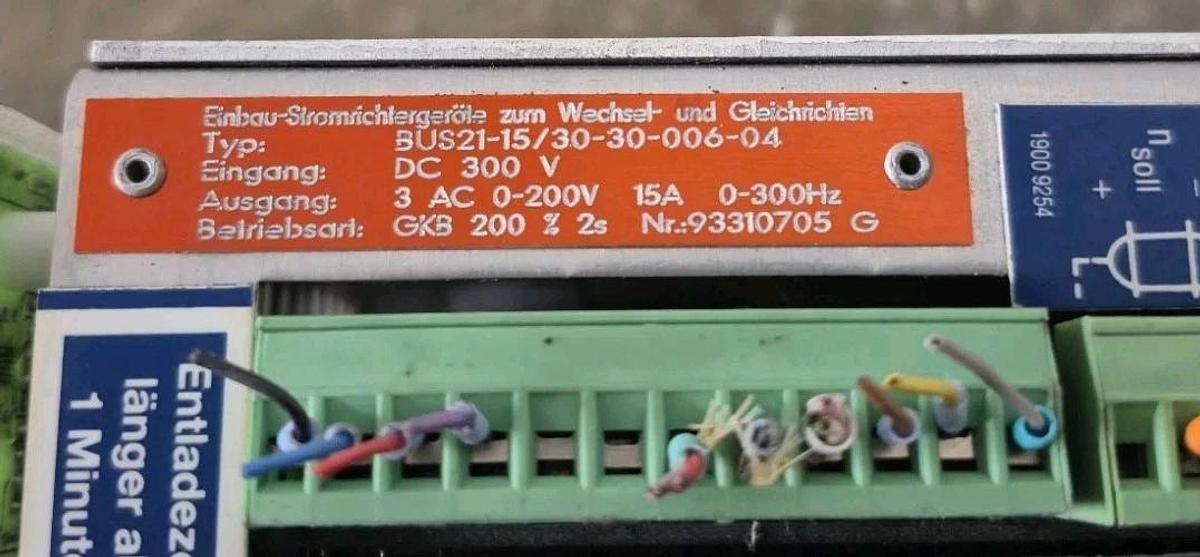 Used Baumüller Webber BUS21-15/30-30-006-04 Servo Drive