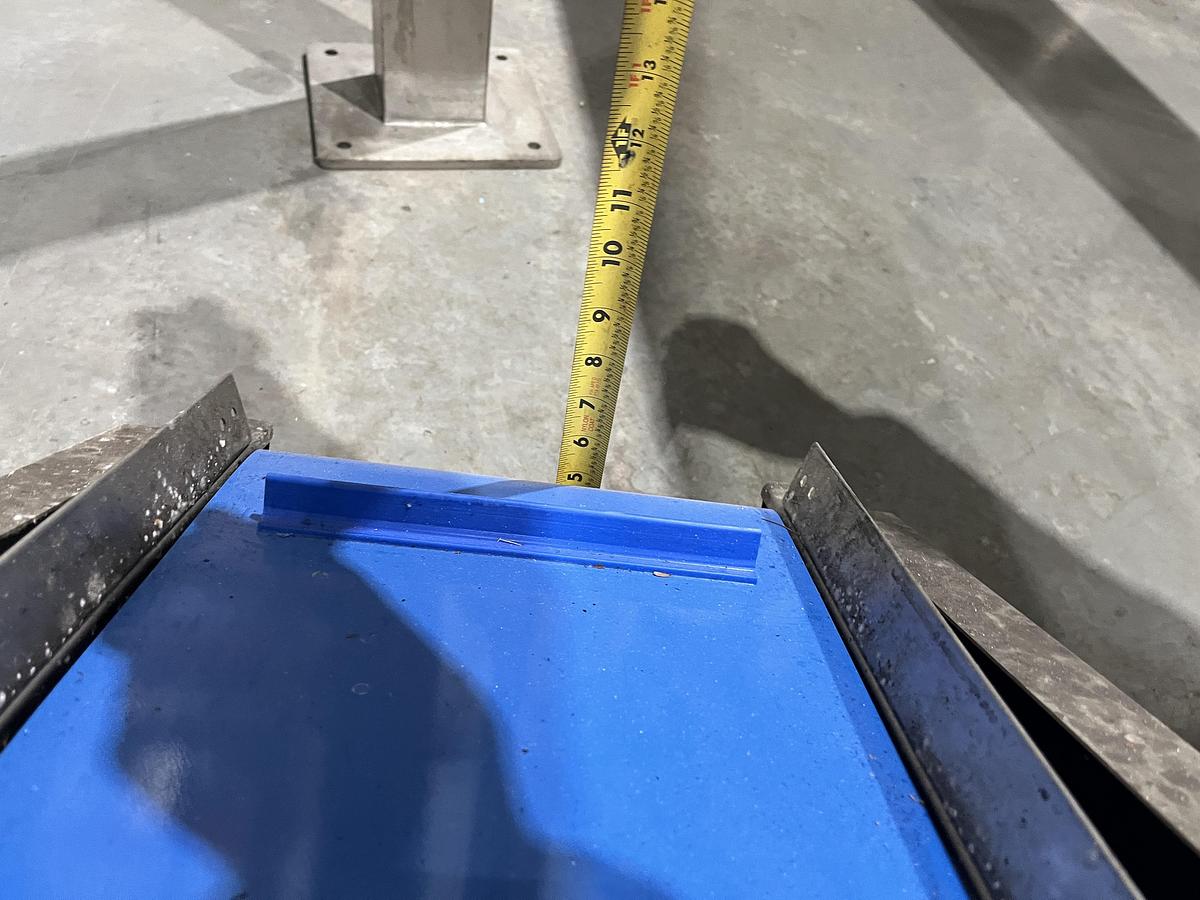 Used Incline Cleated Take-Away Conveyor