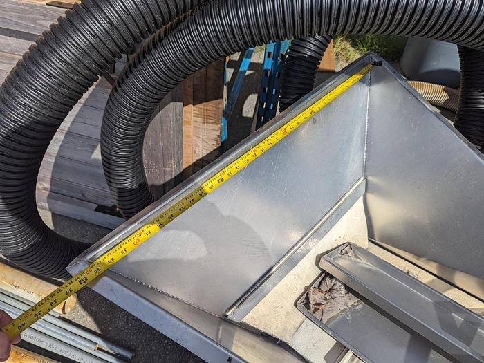 Used 14'L Cleated Incline Conveyor