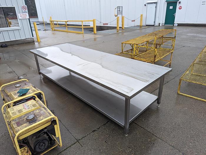 Used Stainless Steel 8ft Table