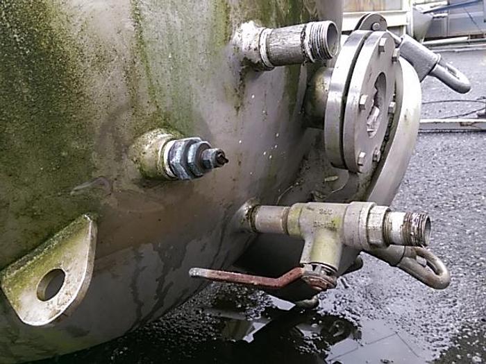 Used 400 Gal Jacketed SS Pressure Vessel