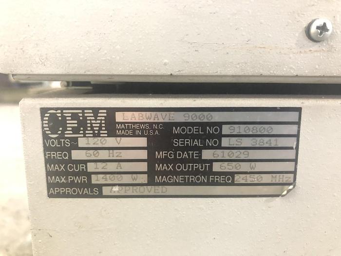 Used CEM Labwave 9000 Moisture/Solid Analyzer