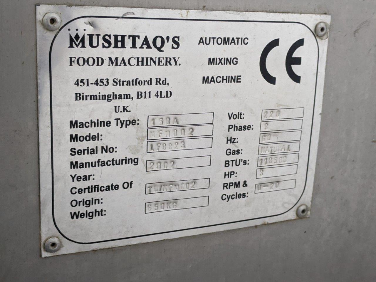 Used Mushtaq's MFM002 Fire Cooking Mixer