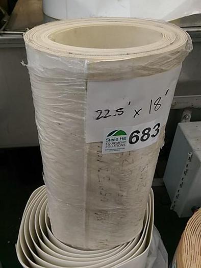 Used 18” White Conveyor Belt