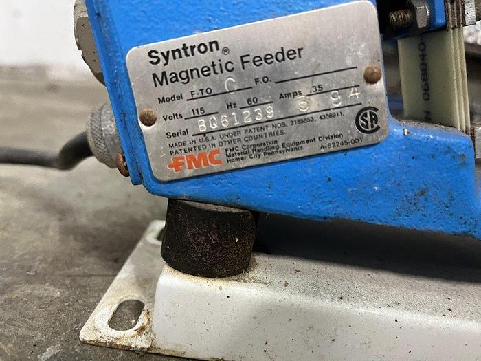 Used FMC Syntron F-TO Vibratory Feeders
