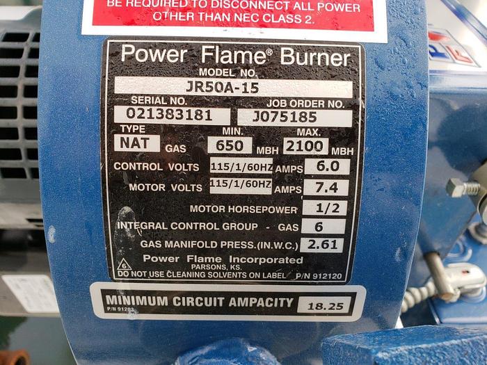 Used Columbia Boiler Company Boiler CT-50